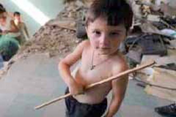ომით დაზარალებულ სოფლებში ბავშვები  შიმშილის პირას არიან