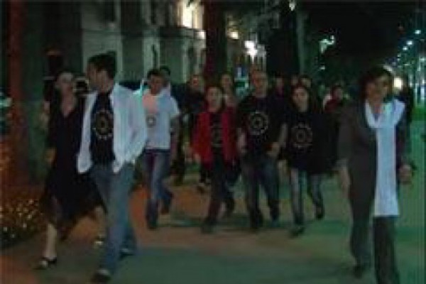 ქუთაისში კოალიცია „ქართული ოცნების“ ახლაგაზრდული მოძრაობის აქცია დაშალეს (VIDEO)