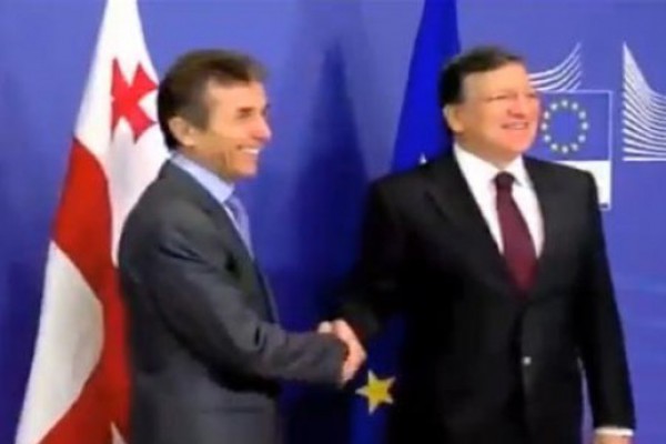 საქართველოს პრემიერ-მინისტრი ევროკომისიის პრეზიდენტს შეხვდა(VIDEO)