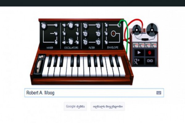 Google-ს ახალი ინტერაქტიული ლოგოტიპი Minimoog-ის შემქმნელს ეძღვნება(VIDEO)