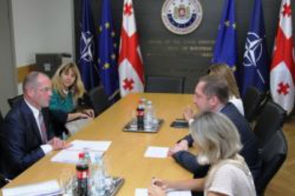ალექსი პეტრიაშვილი ევროპარლამენტში საქართველოზე მომხსენებელს ანდრეს მამიკინსს შეხვდა