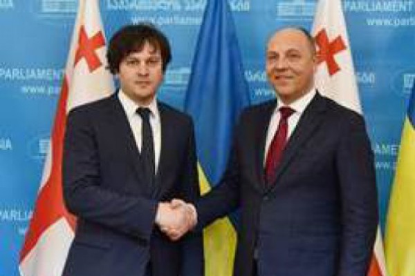 ირაკლი კობახიძე უკრაინის უმაღლესი რადას თავმჯდომარეს შეხვდა