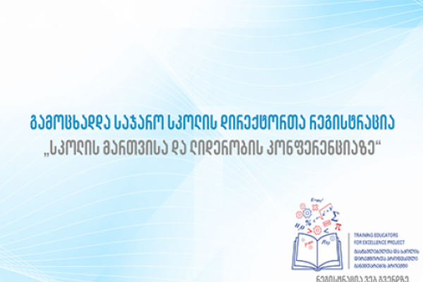 გამოცხადდა საჯარო სკოლის დირექტორთა რეგისტრაცია