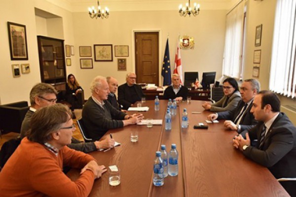 ზვიად კვაჭანტირაძე, სოფო კილაძე და ანრი ოხანაშვილი გერმანელ სტუმრებს შეხვდნენ