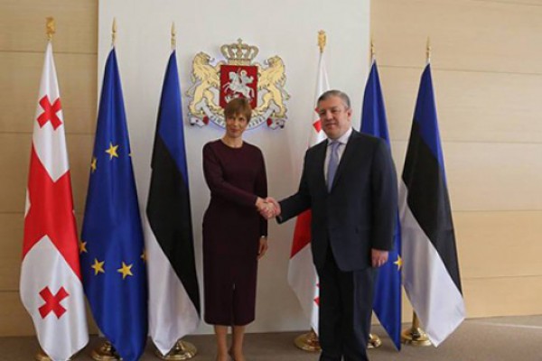 გიორგი კვირიკაშვილი ესტონეთის პრეზიდენტს კერსტი კალიულაიდს შეხვდა
