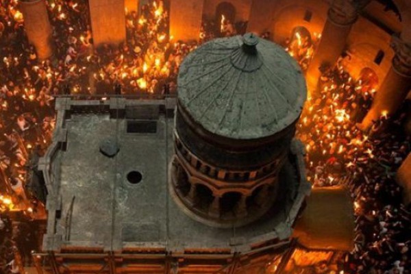ქრისტეს აღდგომის ტაძარში წმინდა ცეცხლის რიტუალი შესრულდება