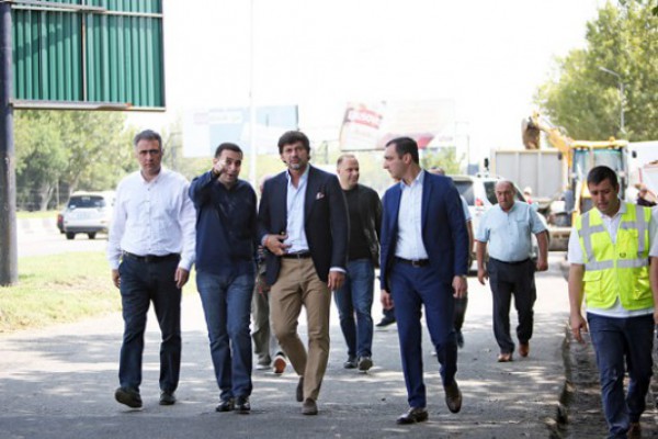 დედაქალაქის მერი კახეთის გზატკეცილზე მიმდინარე სარეაბილიტაციო სამუშაოებს გაეცნო
