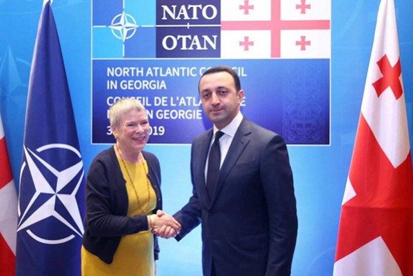 საქართველოს თავდაცვის მინისტრი ნატო-ს გენერალური მდივნის მოადგილეს შეხვდა