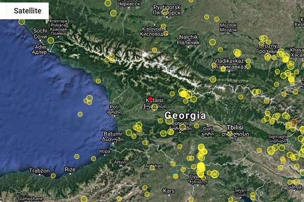 საქართველოში მიწისძვრა მოხდა