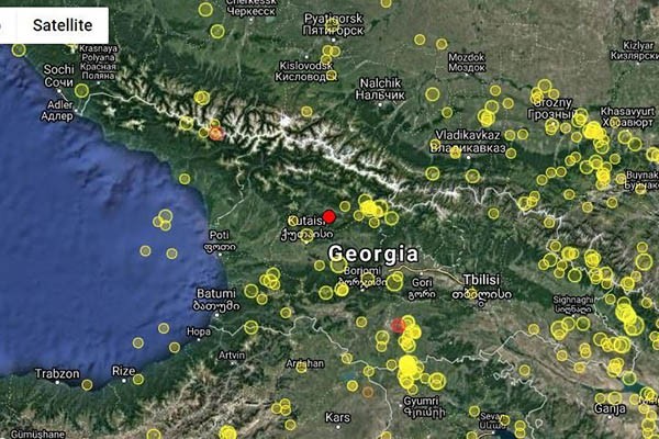 საქართველოში მიწისძვრა მოხდა