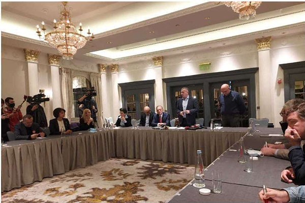 მაიკ პომპეოს ვიზიტთან დაკავშირებით ოპოზიციურმა პარტიებმა ერთობლივი განცხადება გაავრცელეს