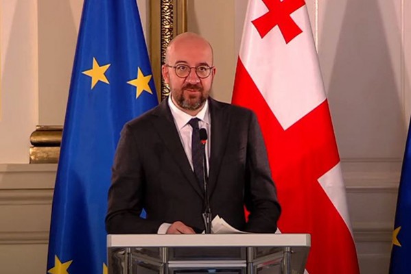 შარლ მიშელი: ევროკავშირს სურს, დარჩეს საქართველოს გვერდით, მინდა, კიდევ ერთხელ გამოგიცხადოთ ჩვენი მხრიდან მეგობრობის მესიჯი