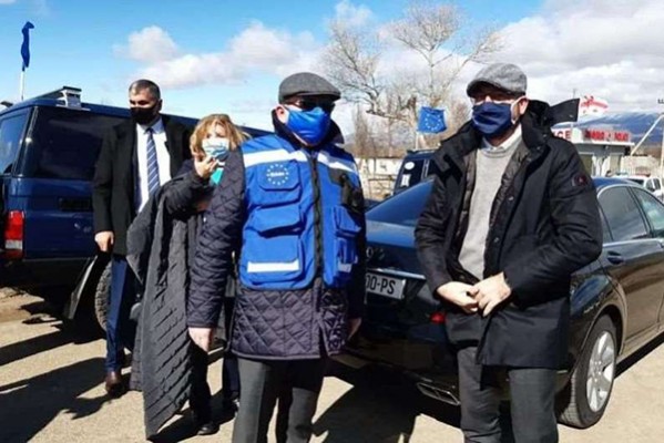 შარლ მიშელი საოკუპაციო ხაზთან ჩავიდა