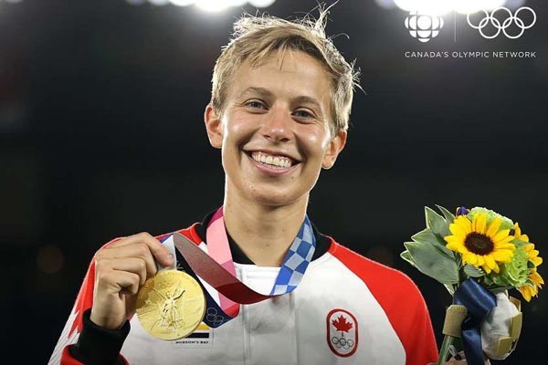 კანადელი ფეხბურთელი ქუინი პირველი ტრანსგენდერი ოლიმპიური ჩემპიონია