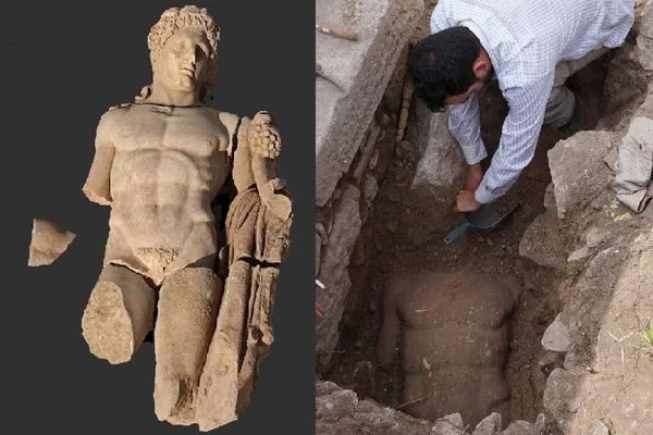 საბერძნეთში არქეოლოგებმა ახალგაზრდა ჰერაკლეს უზარმაზარი ქანდაკება იპოვეს