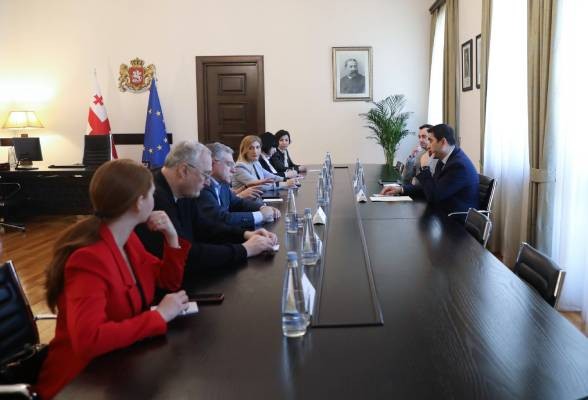 პარლამენტის თავმჯდომარე აღმოსავლეთ პარტნიორობის სამოქალაქო საზოგადოების ფორუმის საქართველოს ეროვნული პლატფორმის წარმომადგენლებს შეხვდა