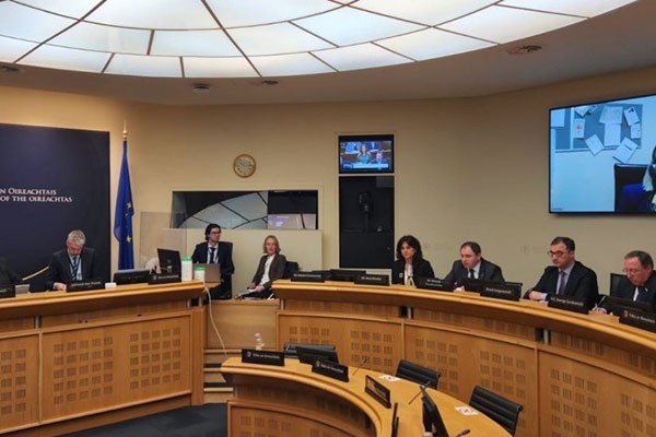 ირლანდიის პარლამენტის ევროკავშირის საქმეთა კომიტეტმა საქართველოს დელეგაციის წარმომადგენლებს მოუსმინა