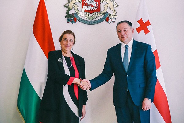 საქართველოს შინაგან საქმეთა მინისტრი უნგრეთის რესპუბლიკის ელჩს შეხვდა