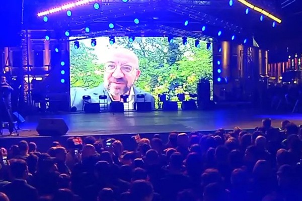 შარლ მიშელი: საქართველოს ხალხმა ნათელი არჩევანი გააკეთა, ევროპული ღირებულებებისა და თავისუფლების ნათელი არჩევანი, სწორედ ამიტომ ქვეყნის მომავალი ჩვენ საერთო ოჯახშია - თქვენთან ერთად ვართ