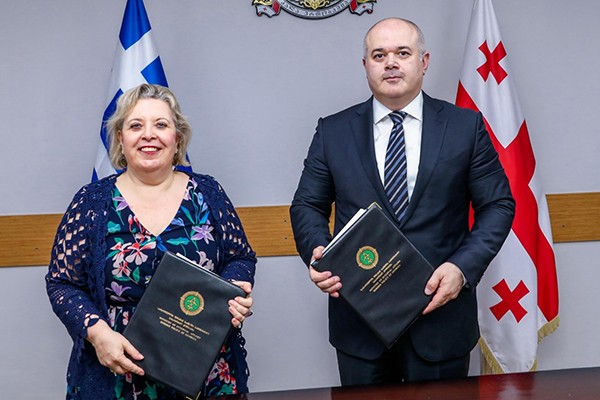 საქართველოს შინაგან საქმეთა სამინისტროსა და საბერძნეთის რესპუბლიკის ეროვნული თავდაცვის სამინისტროს შორის უწყებათაშორის საერთაშორისო შეთანხმებას მოეწერა ხელი