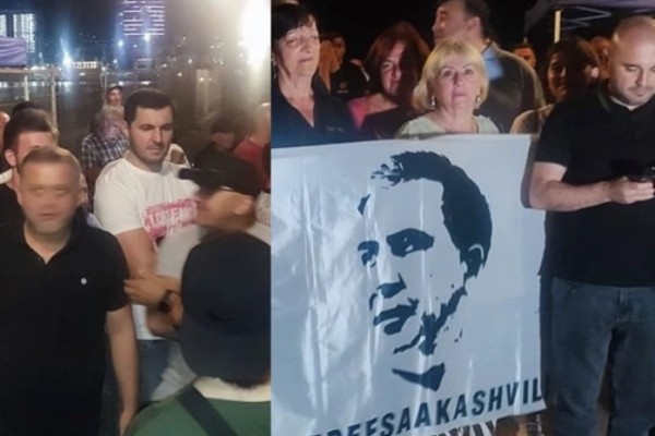 ბათუმში, საკრუიზო ლაინერის საპროტესტო აქციაზე ხაბეიშვილი 