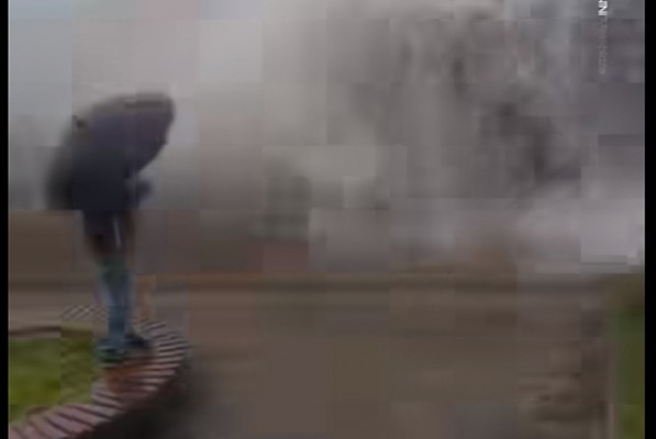 შტორმი ქობულეთში (ვიდეო)