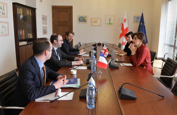 მაკა ბოჭორიშვილი საფრანგეთის ევროპისა და საგარეო საქმეთა სამინისტროს წარმომადგენლებს შეხვდა