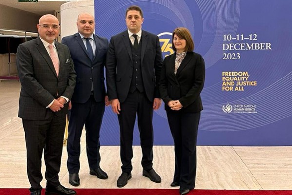 შინაგან საქმეთა მინისტრის მოადგილემ ადამიანის უფლებათა საყოველთაო დეკლარაციის 75-ე წლისთავის აღსანიშნავად გამართულ მაღალი დონის ღონისძიებაში მიიღო მონაწილეობა