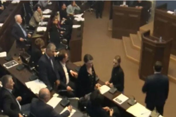 სხდომაზე, სადაც მინისტრობის კანდიდატებს უსმენენ, ხმაური იყო - თაკო ჩარკვიანს დარბაზი დაატოვებინეს