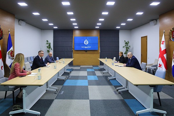 შინაგან საქმეთა მინისტრის მოადგილე აშშ-ის თავდაცვის საფრთხის შემცირების სააგენტოს რეგიონული ოფისის ხელმძღვანელს შეხვდა