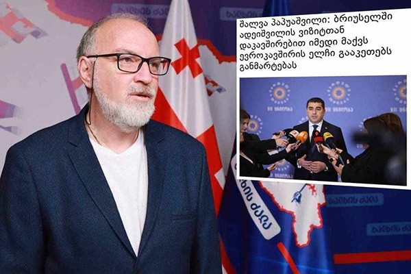 საინტერესო იქნებოდა ევროპელი პარტნიორების ახსნა-განმარტება, რატომ არ თქვეს უარი კრიმინალ და საქართველოში დაუსწრებლად გამამტყუნებელი განაჩენის მქონე ზურაბ ადეიშვილის გვერდით დაჯდომაზე