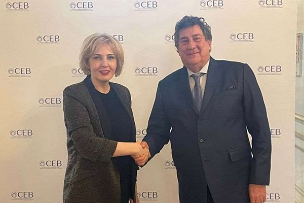 ეკა სეფაშვილი ევროპის საბჭოს განვითარების ბანკის ხელმძღვანელებს შეხვდა