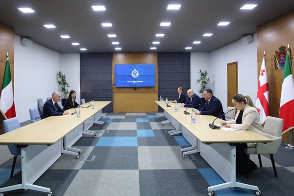 ვახტანგ გომელაურმა იტალიის ელჩთან გაცნობითი ხასიათის შეხვედრა გამართა
