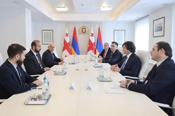 პრემიერ-მინისტრი სომხეთის რესპუბლიკის საგარეო საქმეთა მინისტრს  შეხვდა