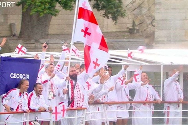 ქართული ოლიმპიური დელეგაცია პარიზის 33-ე ოლიმპიადის გახსნის ცერემონიაში მონაწილეობს