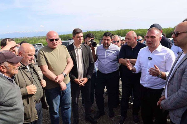 გურიაში საერთაშორისო მაგისტრალური გზების მშენებლობის მიმდინარეობას გაეცნენ