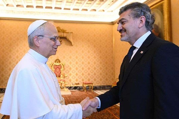 საქართველოს პრეზიდენტმა მიხეილ ყაველაშვილმა რომის პაპ ლეო XIV-თან შეხვედრა გამართა