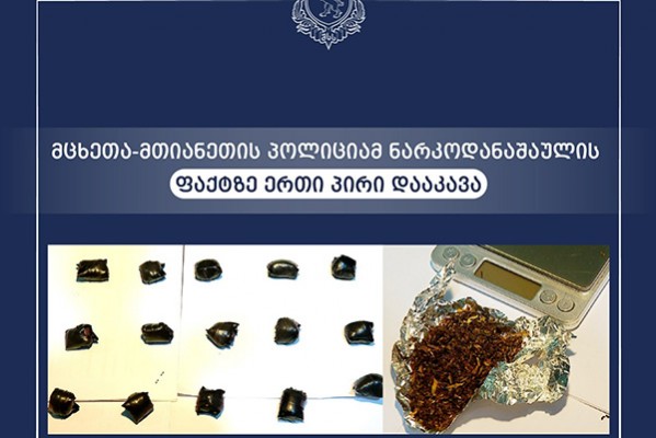 ძალადობისა და მუქარის ბრალდებით ერთი პირი დააკავა 