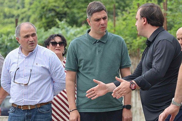 გურიის მხარეში სახელმწიფო რწმუნებული მეწყრული პროცესებით დაზიანებული მონაკვეთის აღდგენითი სამუშაოების მიმდინარეობას გაეცნო