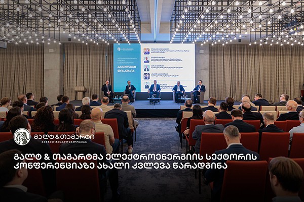 გალტ & თაგარტმა ელექტროენერგიის სექტორის კონფერენციას უმასპინძლა და ახალი კვლევა წარადგინა