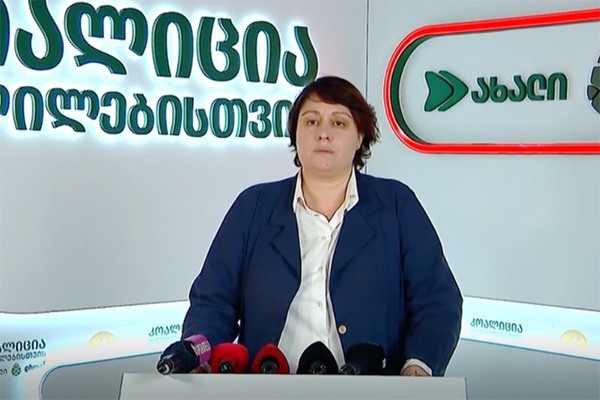 შინაგან საქმეთა სამინისტროს თანამშრომლებმა, ნივთის დაზიანების ბრალდებით 1979 წელს დაბადებული ელენე ხოშტარია დააკავეს