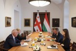 saqarTvelos-kulturis-ministri-TinaTin-ruxaZe-da-ministris-moadgile-giorgi-mircxulava--ungreTis-kulturisa-da-inovaciebis-ministrs-balaS-hankos-da-saministros-saxelmwifo-mdivnis-moadgiles-gabor-Cabas-Sexvdnen
