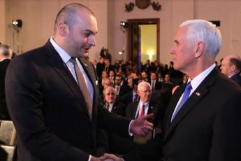 mamuka-baxtaZe-amerikis-SeerTebuli-Statebis-vice-prezident-maik-penss-Sexvda
