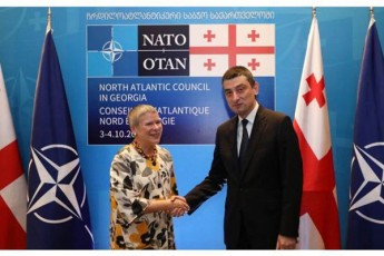 rouz-gotmioleri-giorgi-gaxarias--nato-mtkiced-uWers-mxars-saqarTveloSi-mimdinare-demokratiul-reformebs