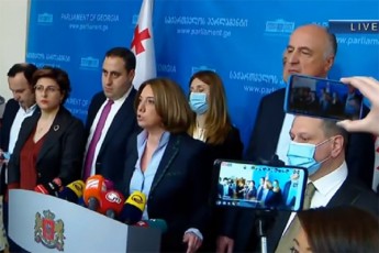 opoziciuri-partiebis-warmomadgenlebi-parlamentSi-mividnen