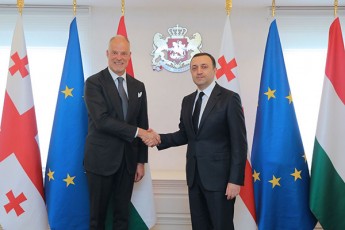 premier-ministri-irakli-RaribaSvili-ungreTis-Tavdacvis-ministrs-kriStof-salai-bobrovnickis-Sexvda