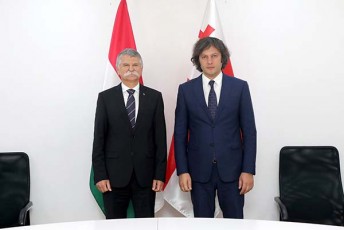 irakli-kobaxiZe-ungreTis-parlamentis-Tavmjdomares-laslo-kiovers-Sexvda
