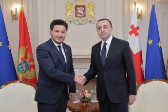saqarTvelos-premier-ministri-irakli-RaribaSvili-montenegros-premier-ministr-dritan-abazoviCs-Sexvda