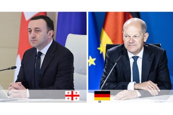 premier-ministri-irakli-RaribaSvili-germaniis-federalur-kanclers---olaf-Solcs-telefoniT-esaubra