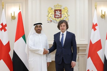 premier-ministri-irakli-kobaxiZe-arabTa-gaerTianebuli-saamiroebis-saxelmwifo-ministrs-ahmed-bin-ali-al-saieRs-Sexvda